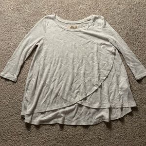 Light Heather Gray Waffle Top